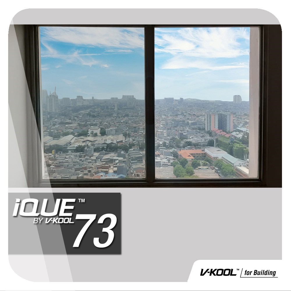 Kaca Film V-Kool untuk Gedung / Rumah / Apartement (V-kool Ique 73 Disc 30%)