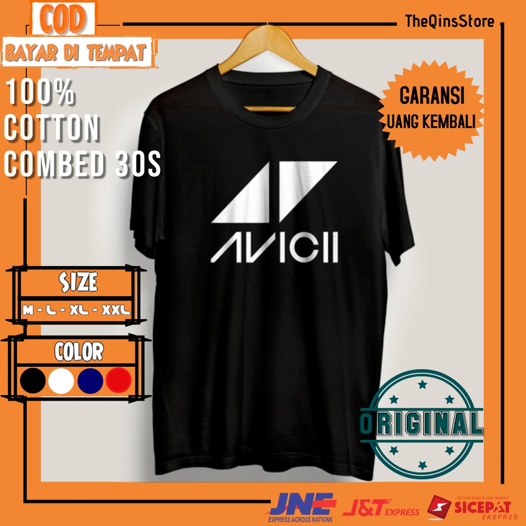 Kaos Tshirt Baju Distro Avicii Pria Cowok Original Murah