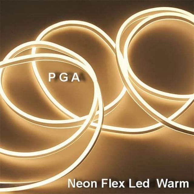 Lampu Neon Flex LED Selang Flexible Sign Strip Fleksibel WARM WHITE