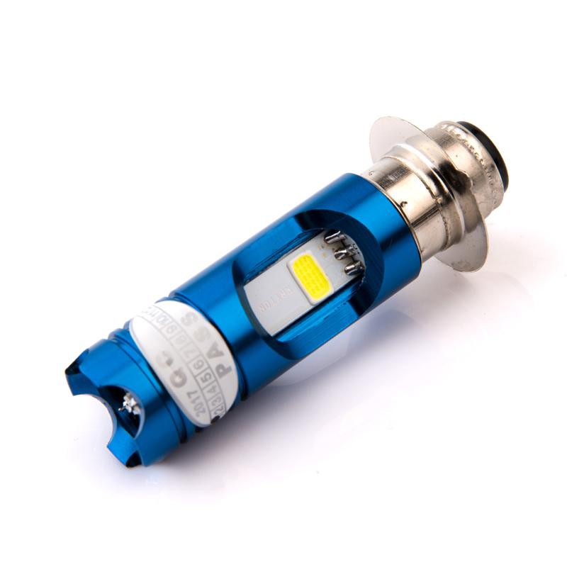Lampu Depan Motor Led H6 Rtd 10Watt Dengan Lampu Senja / Kotak Biru