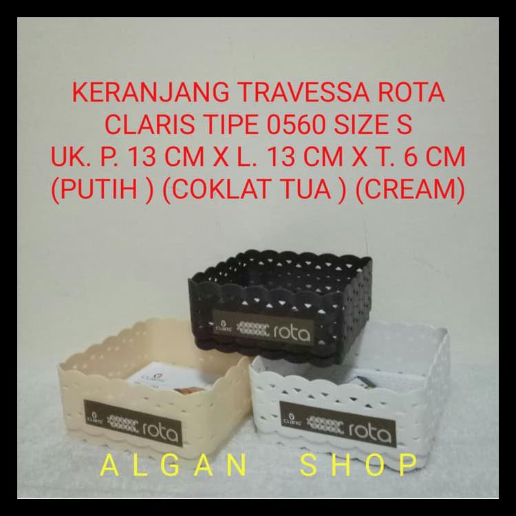 Original Claris/S/Keranjang/Baki/Nampan/Tray/Wadah/Plastik Motif Anyaman Rotan Fast Respon