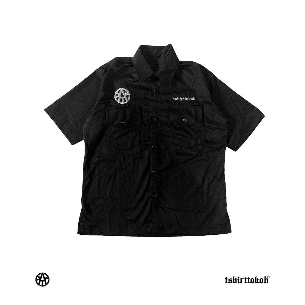 Tshirttokoh - Kemeja Workshirt Long Live Working Class Bordir | 02