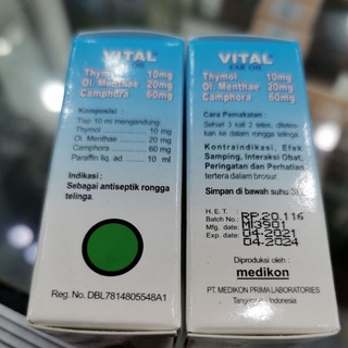 Jual Vital Tetes Telinga 10 ml | Shopee Indonesia