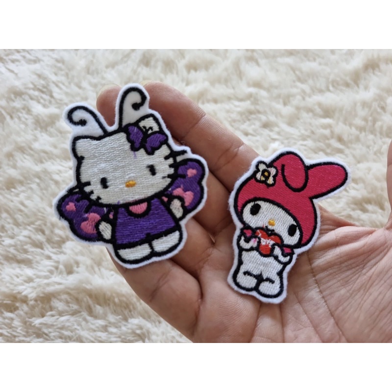 PATCH BORDIR JAHIT HELLO KITTY / KERROPPI / CHARMY KITTY / Lem Khusus Patch Bordir Jahit