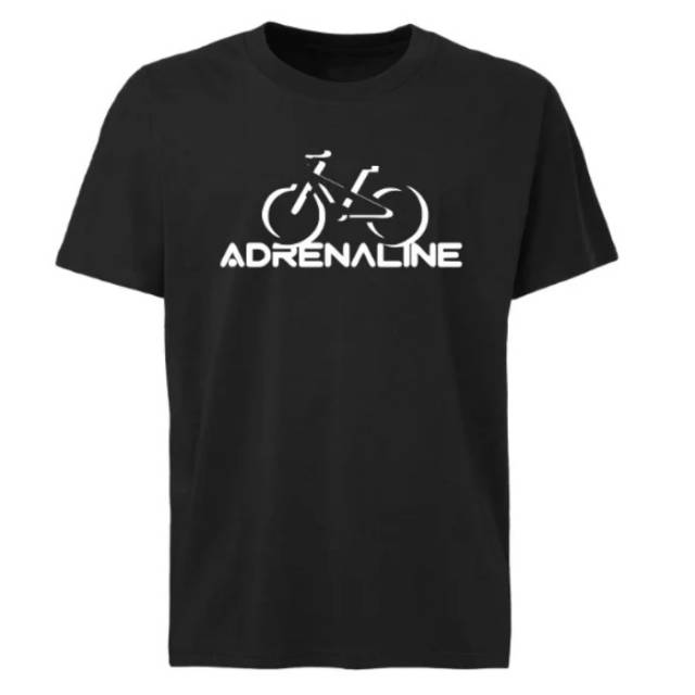 KAOS SEPEDA MTB ADRENALINE, KAOS SEPEDA OUTDOOR BLACK PREMIUM
