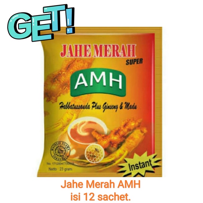 

tradisional-minuman- jahe merah amh. isi 12 sachet. -minuman-tradisional.