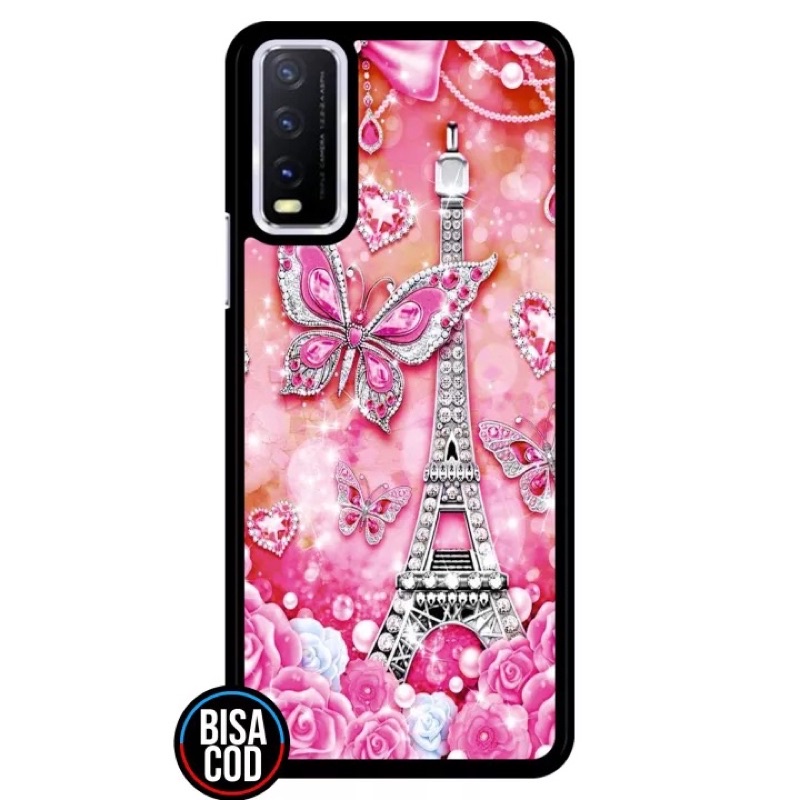 [COD]Case Vivo Y20 Y20i Y20S Y12S Hp Motif Kekinian Desain Kupu Kupu LucuKeren Hardcase Glossy 2D Te