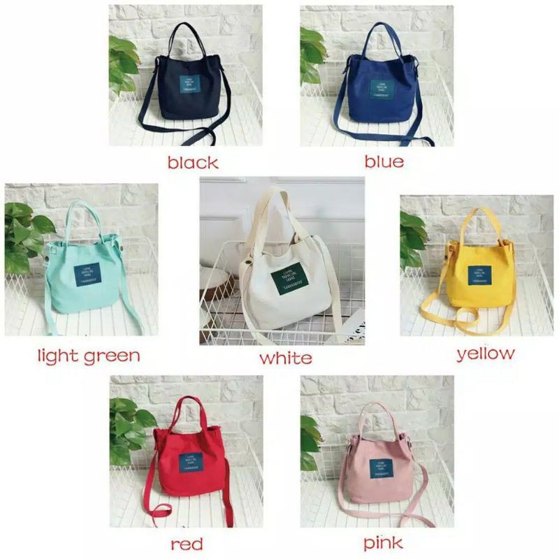 Tas sling bag canvas import. SLING BAG IMPORT KOREA