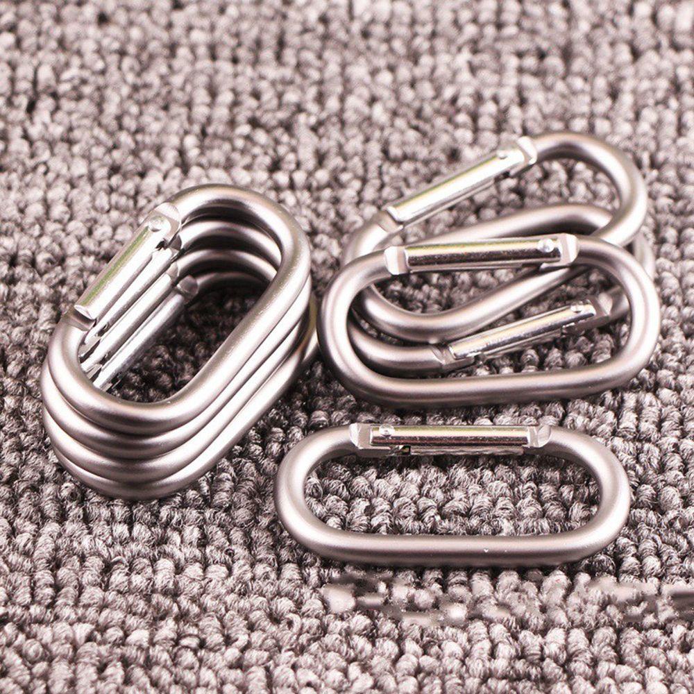 Augustina Carabiner Travel 2 Pcs Outdoor oval Elips Mendaki Aluminium Alloy Metal Hiking Ring Gesper