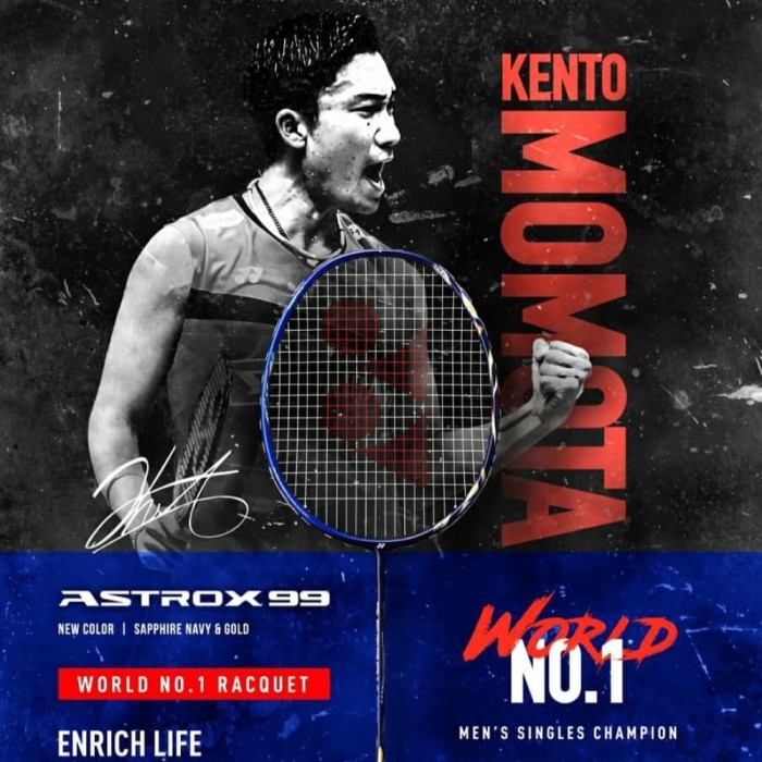 Raket Badminton YONEX NEW ASTROX 99 NEW COLOUR(BLUE)+grip TAS ORIGINAL