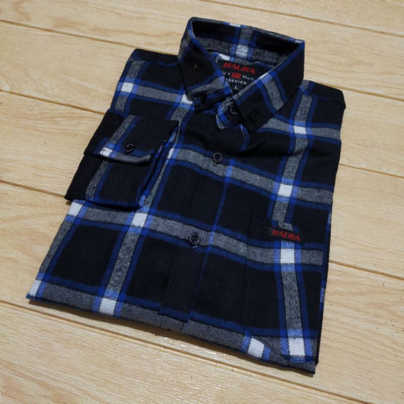 Kemeja Flanel Wanita Flanel Wanita Casual Lengan Panjang  Atasan Wanita  Kemeja Wanita-F7