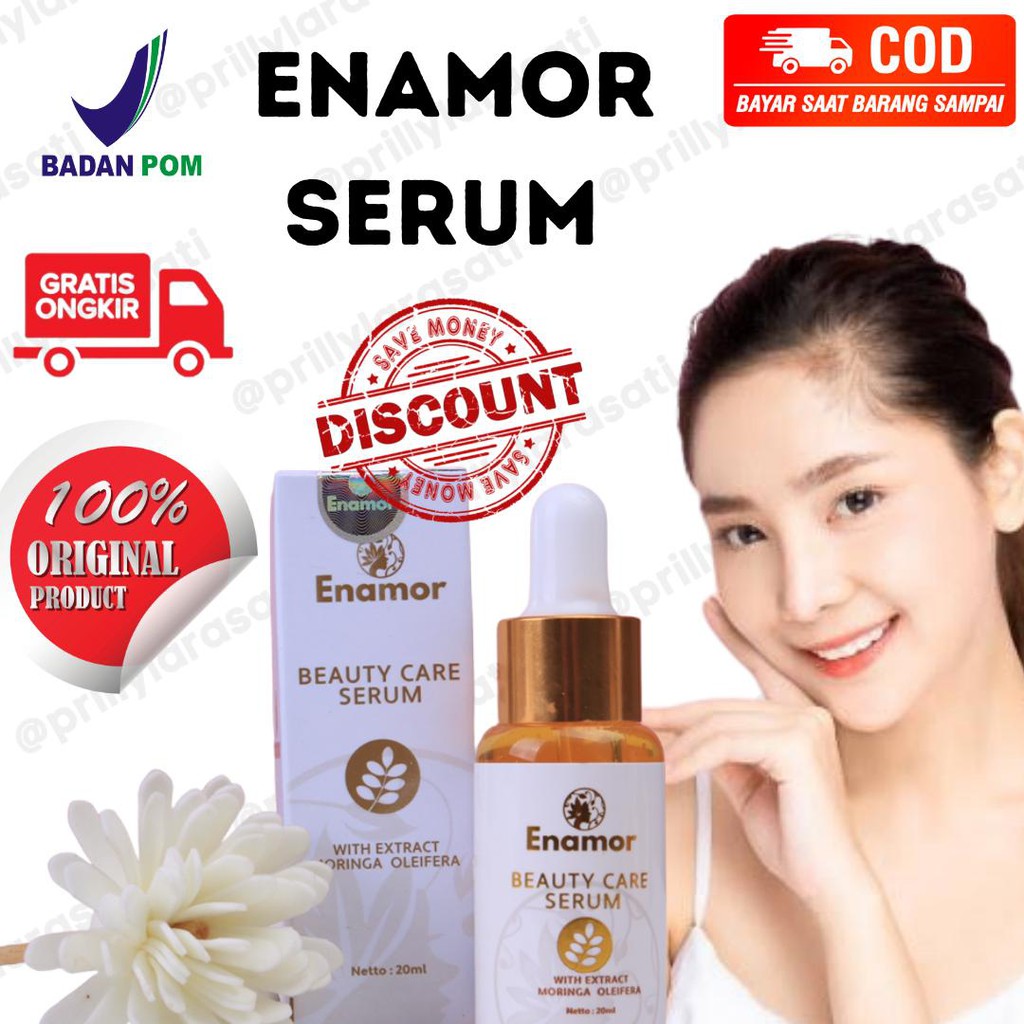 SERUM ENAMOR SKIN CARE MEMUTIHKAN JERAWAT MENCERAHKAN PEMUTIH FLEK HITAM ORIGINAL BPOM ENAMORE