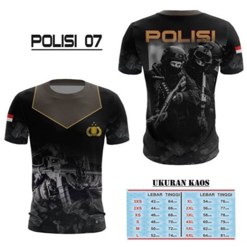 JERSEY POLISI FULLPRINT SUBLIME / KAOS POLISI DRIFIT / JERSEY POLISI FULL PRINTING