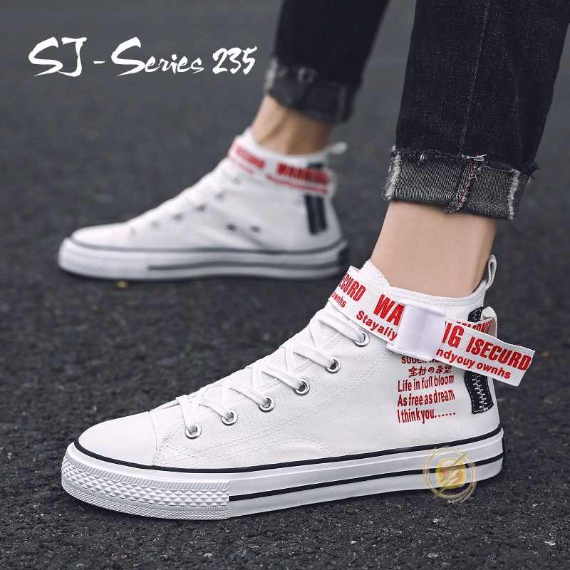 [Jwalk] FREE BOX &amp; KAOS KAKI Sepatu Sneakers Pria Casual Harajuku Kualitas Import Premium - 235