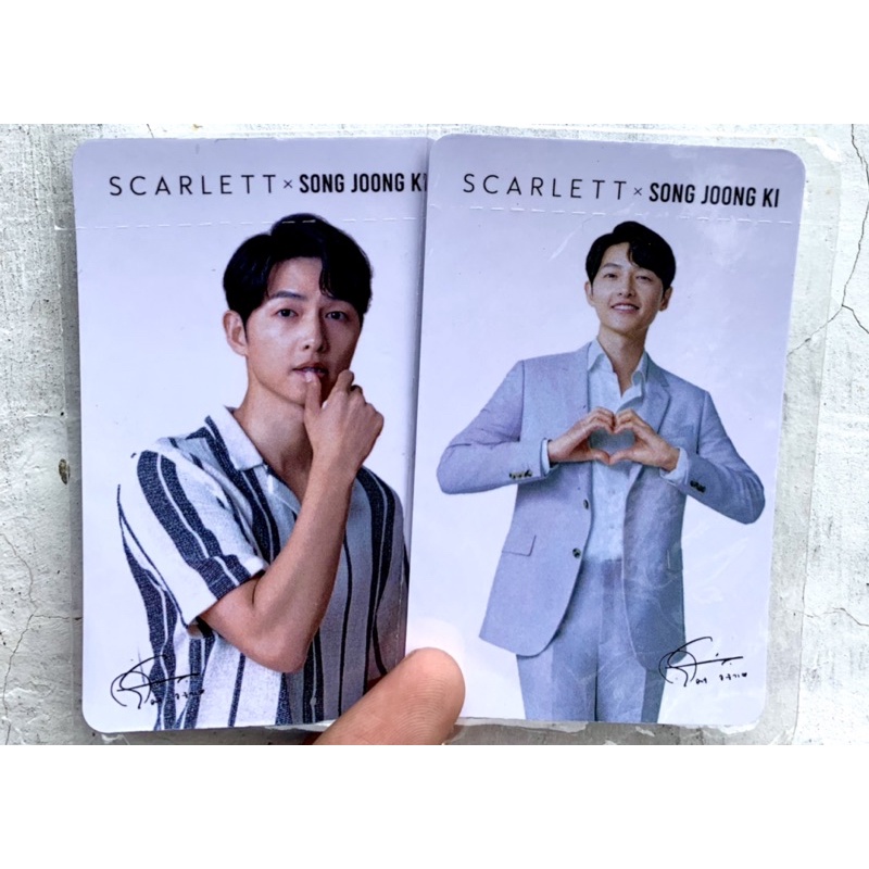 Scarlett X Song Joong Ki Photocard Official (LIMITED EDITION)