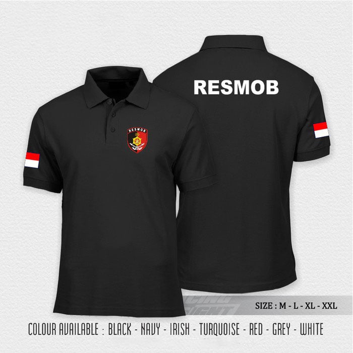 polo shirt resmob / baju kerah polisi resmob