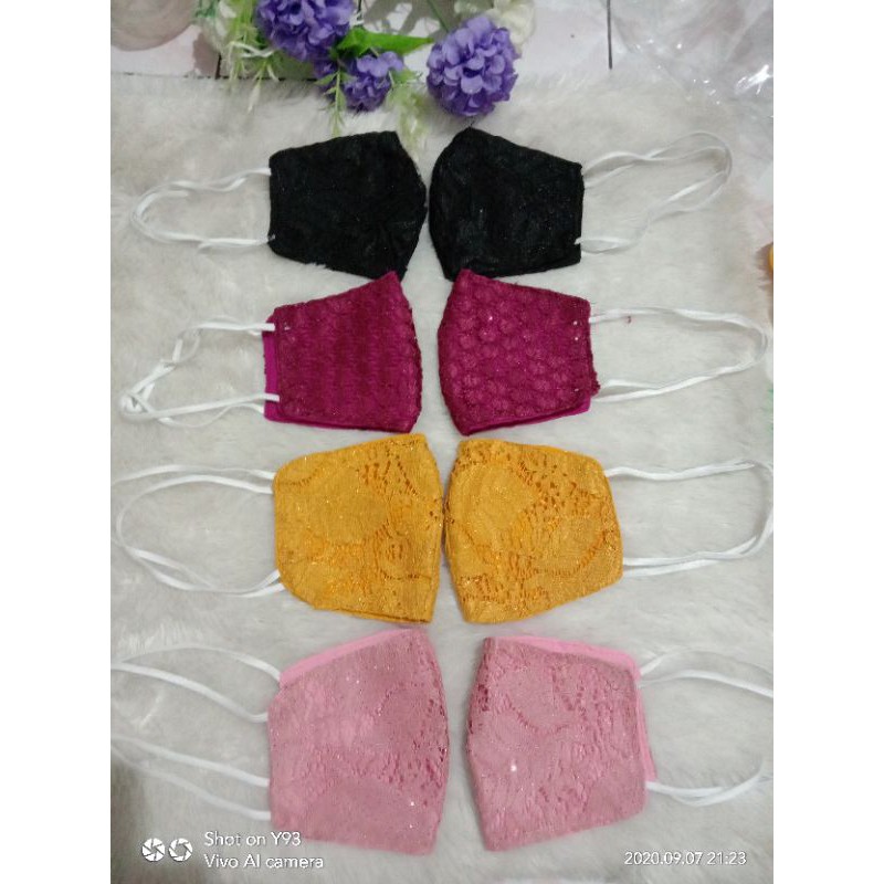 masker brokat headloop