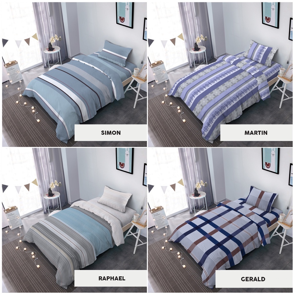 Kintakun D'Luxe Bed Cover Set SPREI FLAT Limited Edition Uk. 120x200 TINGGI 30 Cm