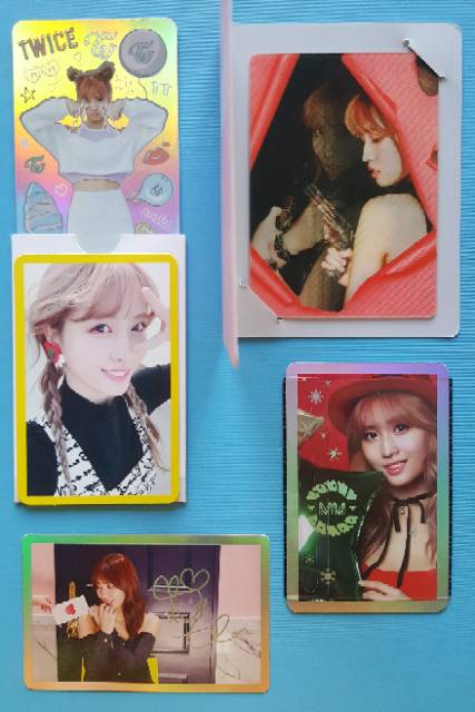 Twice momo set lane 1 2 knock tt signal holo hologram special pc xmas christmas photocard photo card