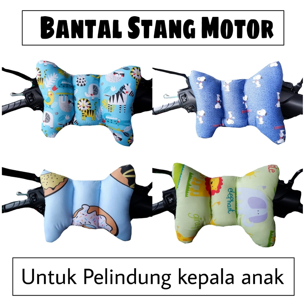 Shafiyyah.sarban Bantal Stang Motor Pelindung Kepala Anak (Random Motif)