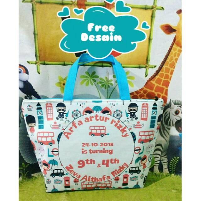 

Tas Ultah anak/ Tas souvenir ultah / godiebag pesta