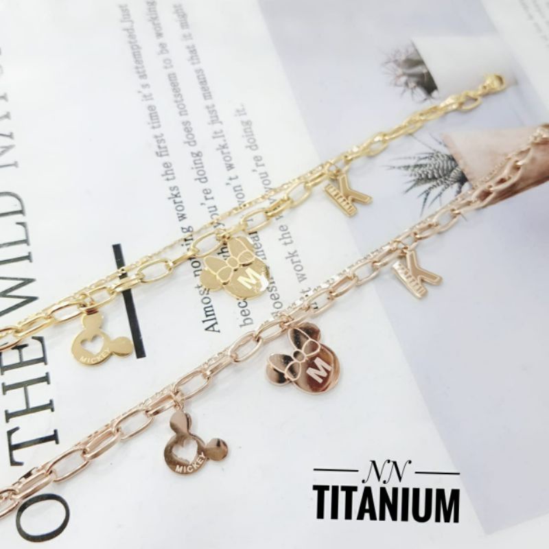 Titanium gelang wanita i1000