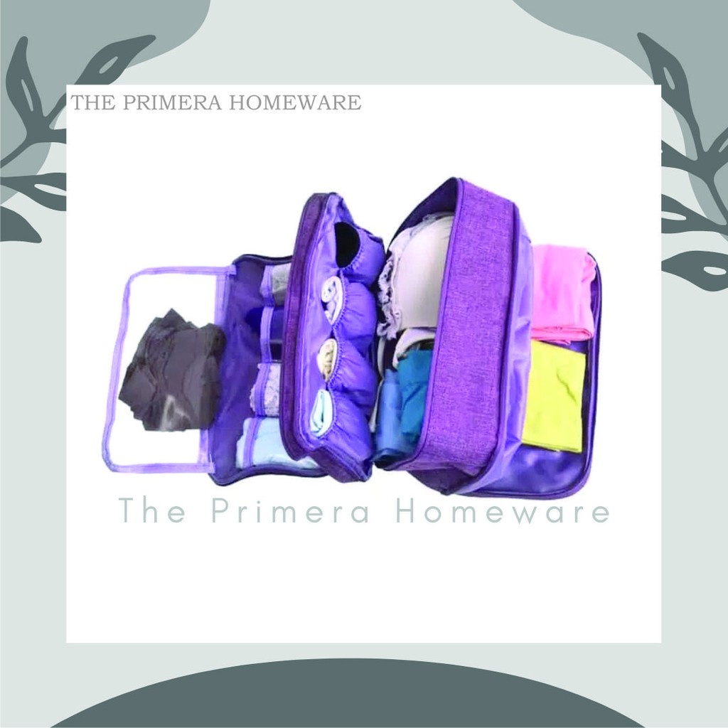 Travel Organizer Underwear Pouch Denim Tas Travel Serbaguna Pouch Organizer Travel Bag Organizer Bag