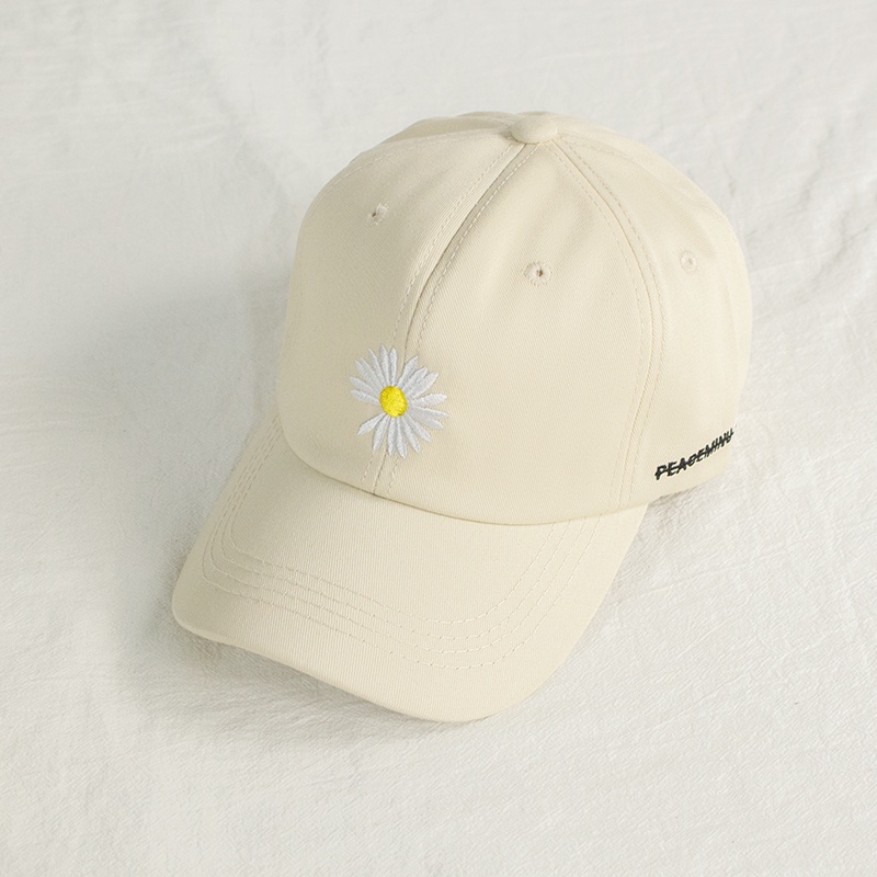 Topi Baseball Motif Bunga Daisy Gaya Hip Hop Korea