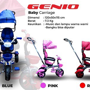 SEPEDA ANAK RODA TIGA GENIO BC 01