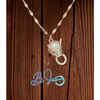 KALUNG MODEL KEPALA MACAN KUMBANG RANTE BIJI TIMUN/ KALUNG TITANIUM/ AKSESORIS WANITA KOREA