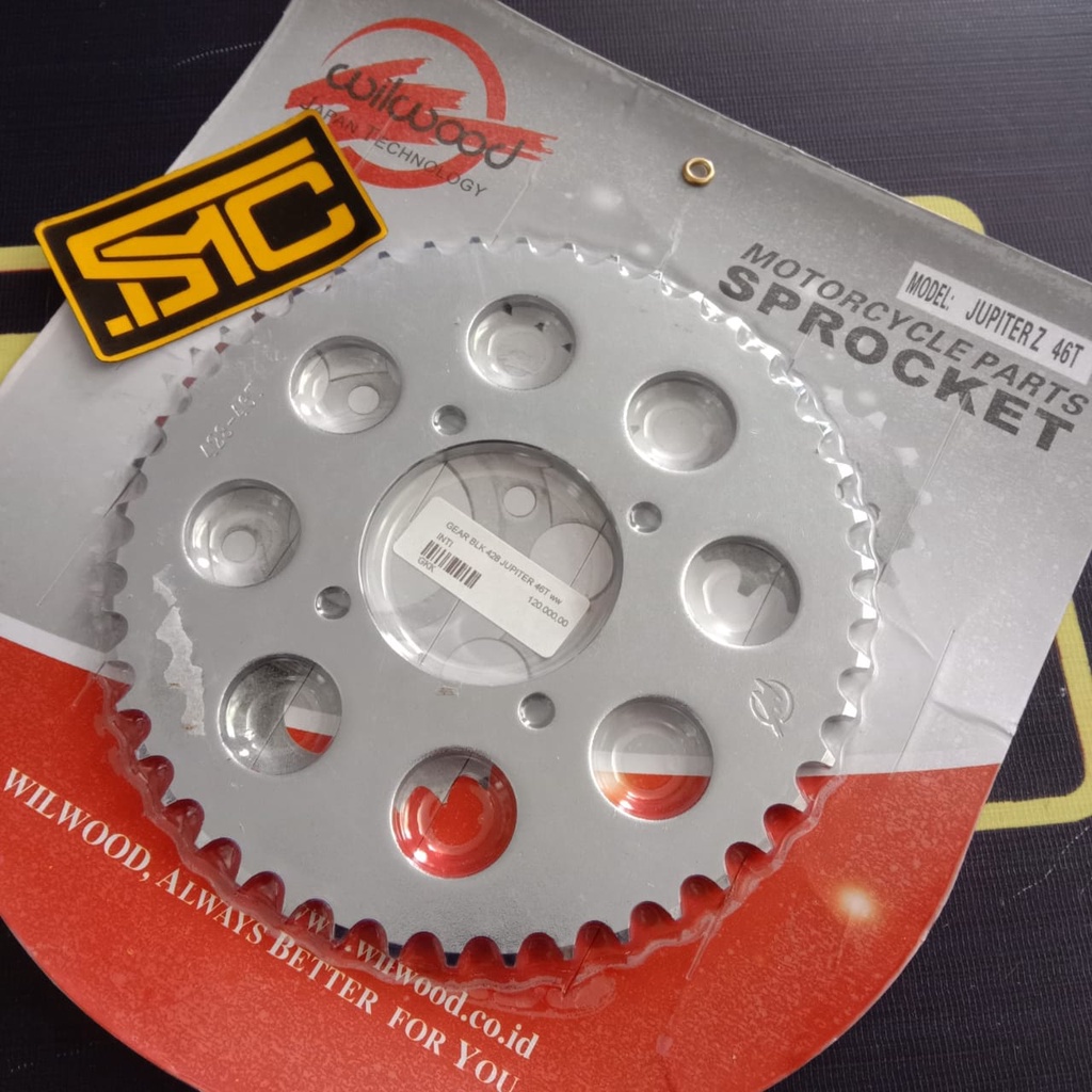 Gear Belakang / Rear Sprocket 428-46T Yamaha Jupiter / Vega / Jupiter MX / RX King / F1ZR Wilwood-2