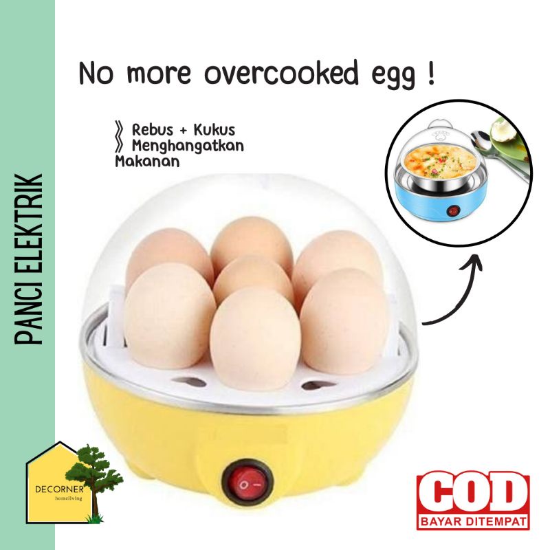 Egg Boiler Alat Rebus Telur Setengah Matang Elektrik