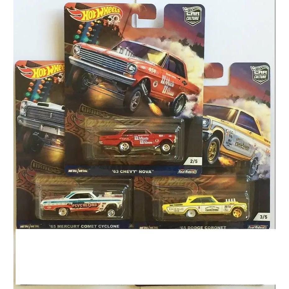 TERMURAH Hot Wheels Drag Strip Demons Car Culture HotWheels Chevy Gasser  Sedia Toys Kids TERLENGKAP