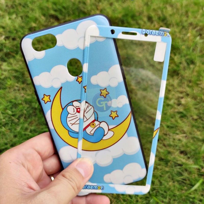 CASE FUZE CHARACTER + TEMOERED For SAMSUNG/OPPO/VIVO/XIAOMI