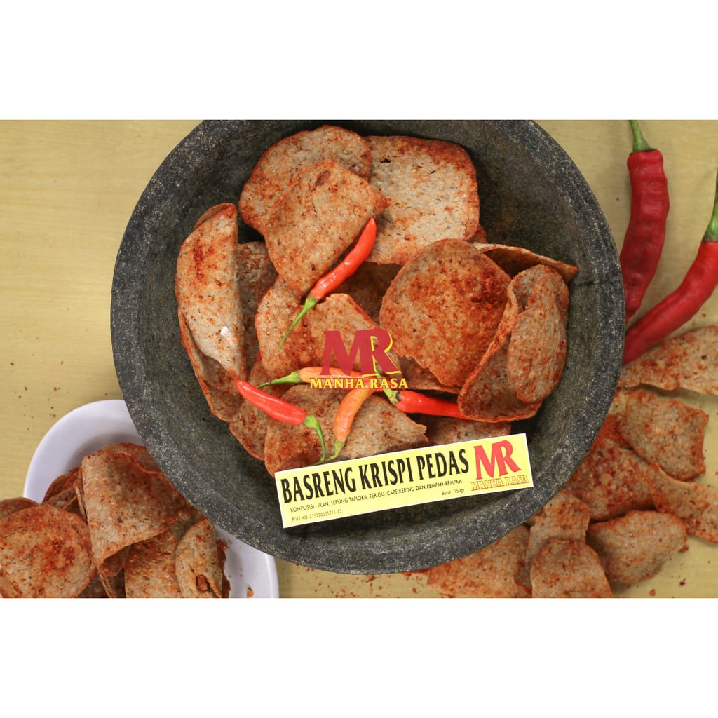 

Keripik Basreng / Basreng Krispi Pedas / Basreng Pedas / Keripik Basreng Pedas MANHA RASA