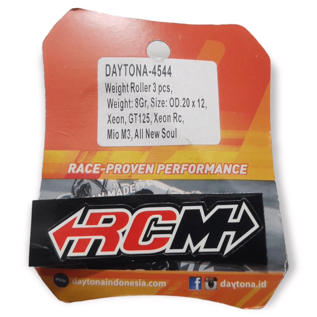 ROLLER ROLER ISI 3 DAYTONA 4544 8GRAM 8 GRAM 8GR 8 GR XEON GT125 GT 125 XEON RC MIO M3 ALL NEW SOUL ORI ORIGINAL DAYTONA ASLI