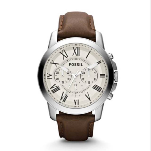 fossil fs5151 grant chronograph leather watch