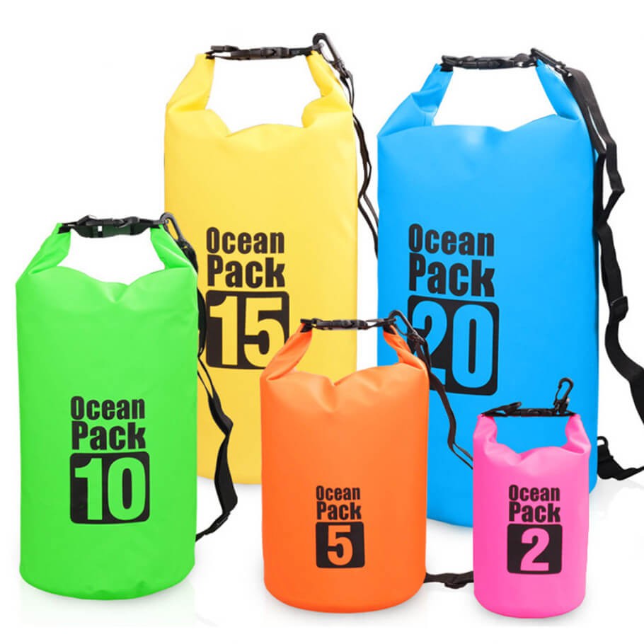 DRY BAG TAS ANTI AIR Camping Hiking Daki Gunung Laut Outdoor Ocean Pack 5L 10L 20L