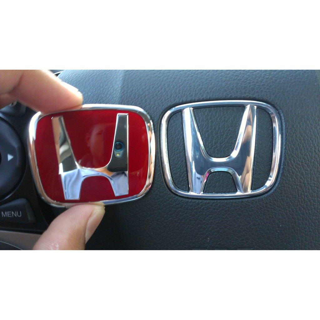 Emblem Logo Stir Honda Merah Red Emblem Small