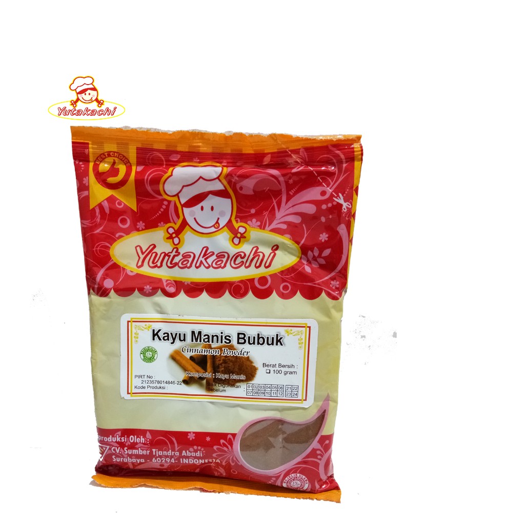 Bubuk Kayu Manis 100 Gram Yutakachi / Bumbu Rempah Cinnamon / Pusat Bumbu