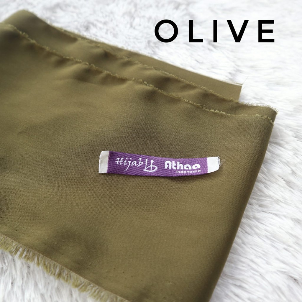 Jilbab Segiempat Wolfis / Khimar segi empat Wolfis Polos 120 x 120-120 Olive