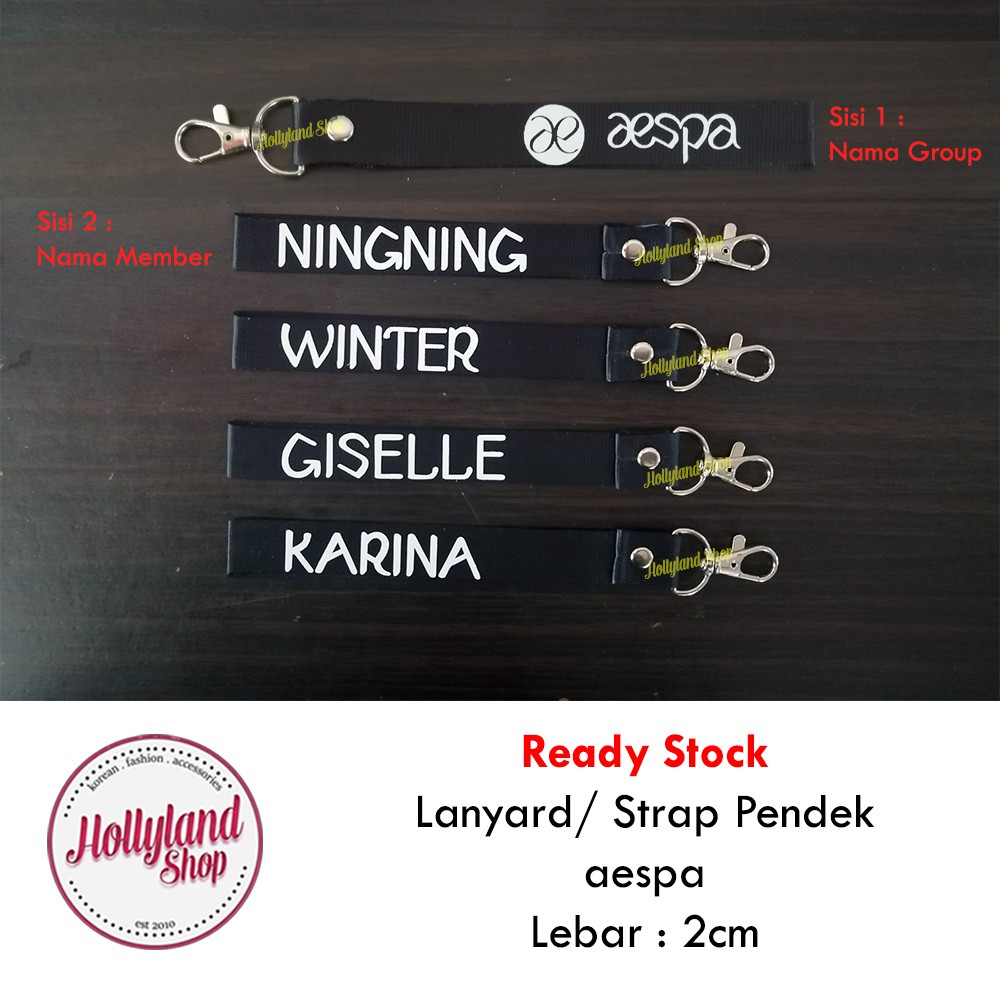 

Lanyard Strap Gantungan Tali Pendek aespa winter ningning karina giselle Unofficial