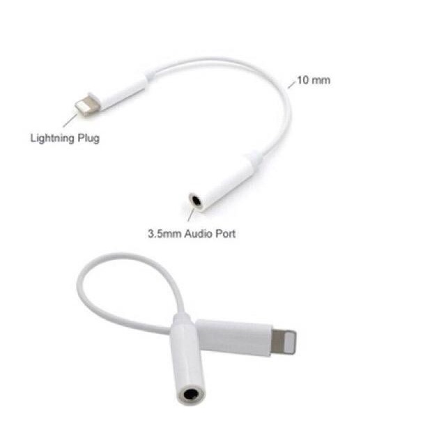 Convertor iphone Lightning to 3.5 mm Headphone Audio Jack Adapter Converter 7 8 kompatibel for iphone sambungan headset