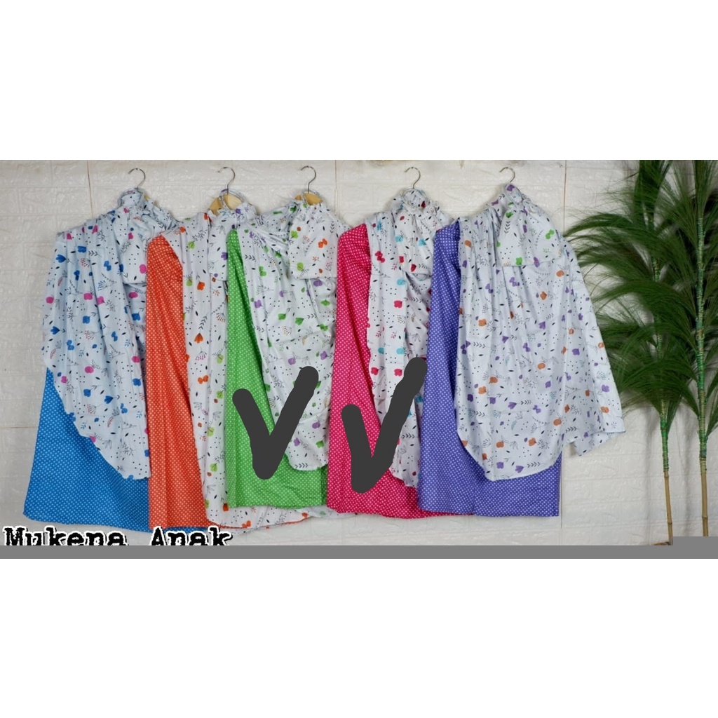 MUKENA ANAK / GROSIR MUKENA MURAH / MUKENA KARAKTER POLKADOT