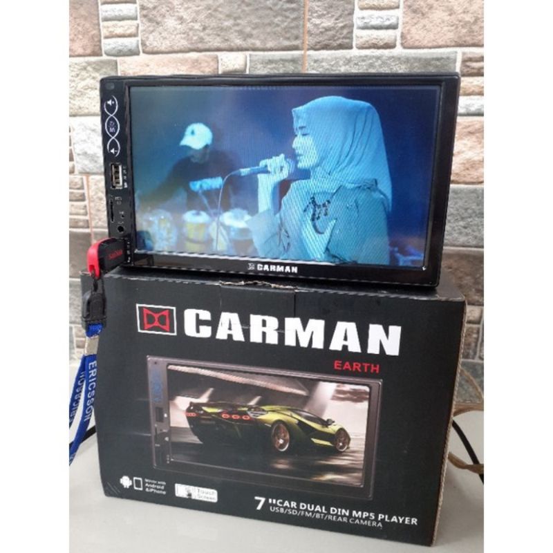 TERMURAH PROMO HEAD UNIT DECLAS CARMAN MP5 MIRROR LINK 7 INCH INCHI DIGITAL PANEL CAR DOUBLE DIN DUA