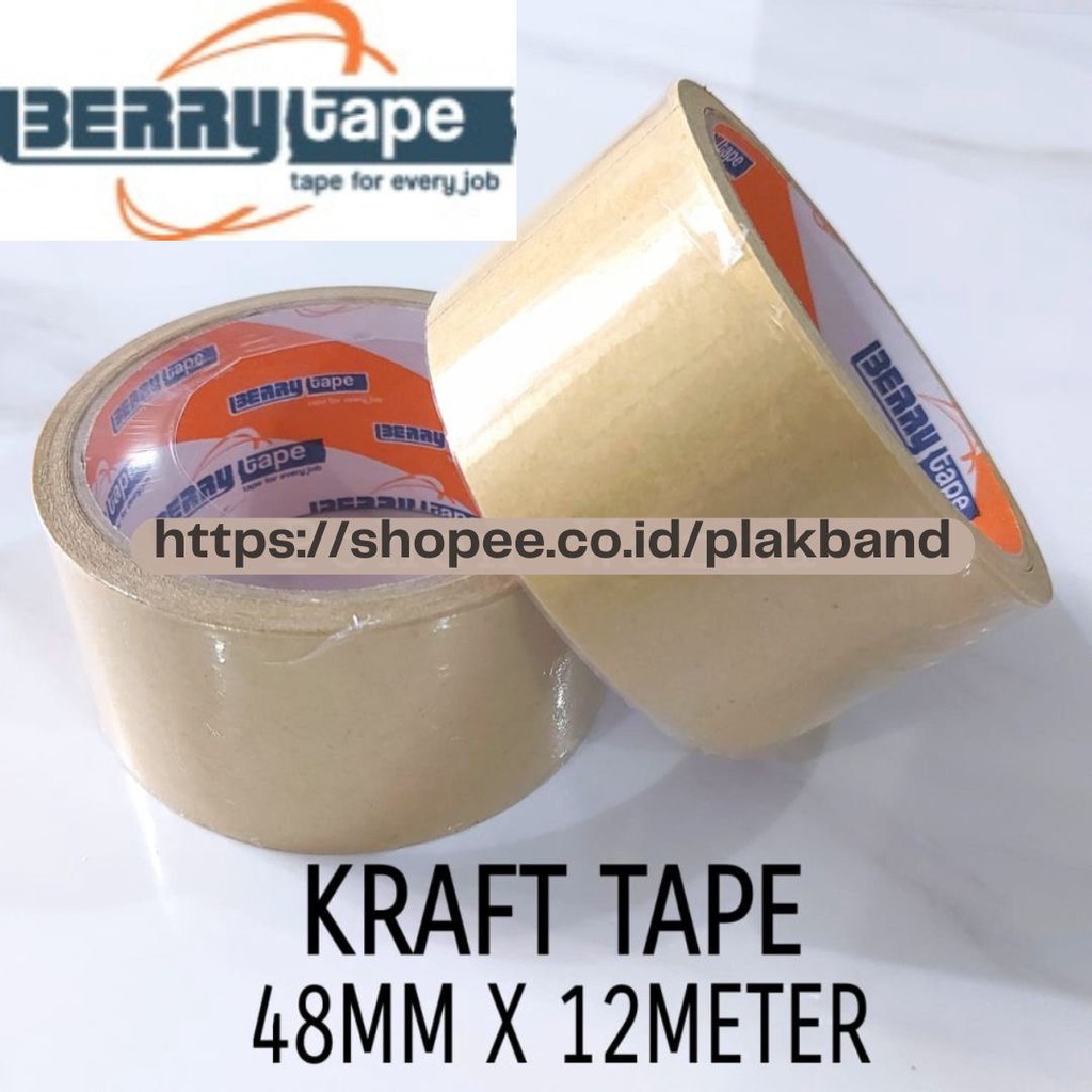 

Kraft Tape 48mm x 12meter - Berry Tape