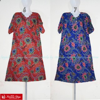 40 DASTER  BATIK  KENCANA  UNGU  ASLI LABEL MERAH 3 KANCING 