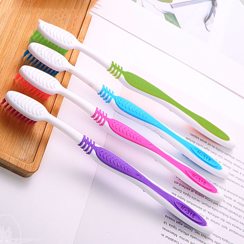 Sikat Gigi Dewasa Dengan Bulu Halus dan Lembut Cotton Toothbrush Double Care Isi 4PCS