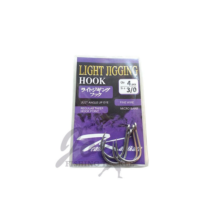 Team Kamikaze Light Jigging Hook 3/0 - Silver