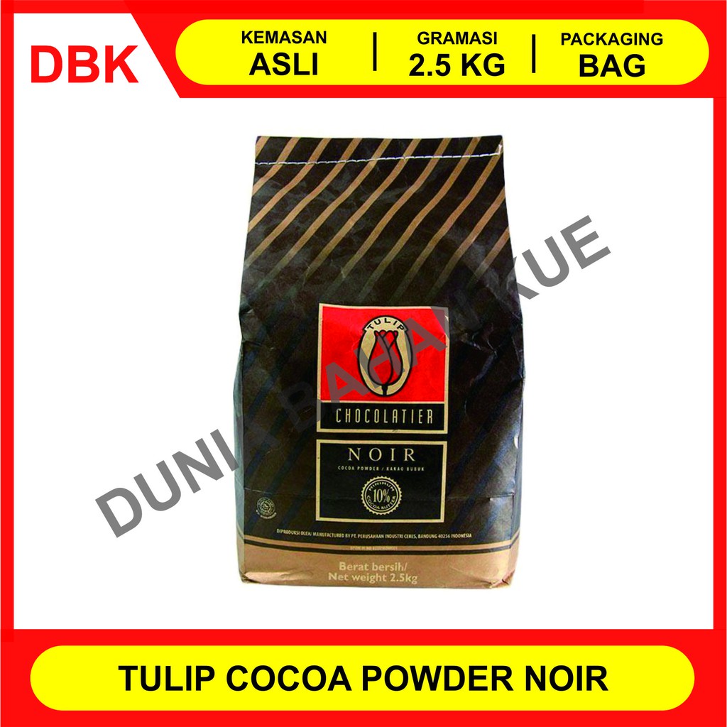 

TULIP NOIR BLACK COKLAT BUBUK / COCOA POWDER 2.5 KG